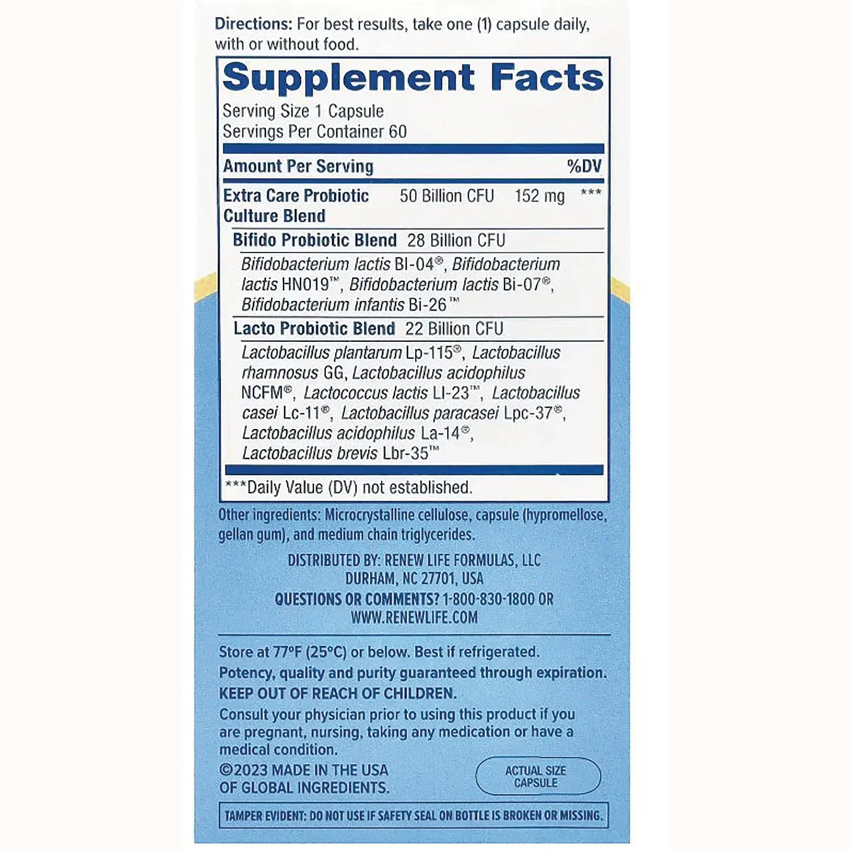 Extra Care Digestive Probiotic