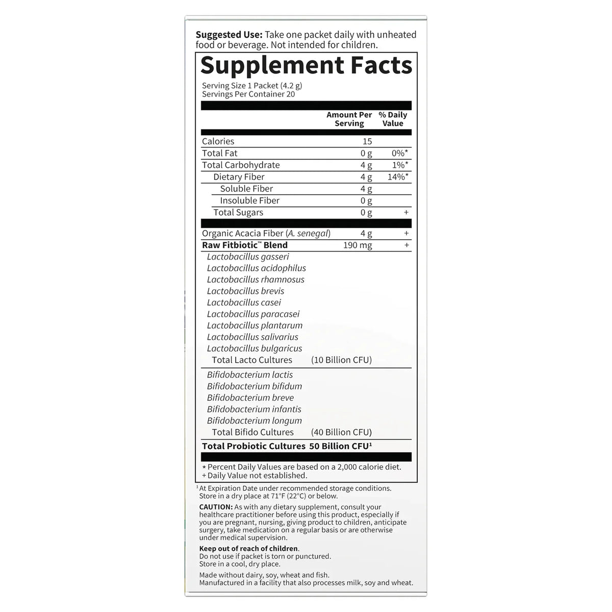 Dr. Formulated Probiotics Fitbiotic - Unflavored