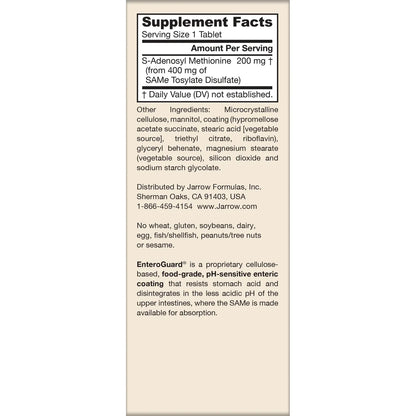 Vegan Naturally Derived SAMe 200 Regular Strength