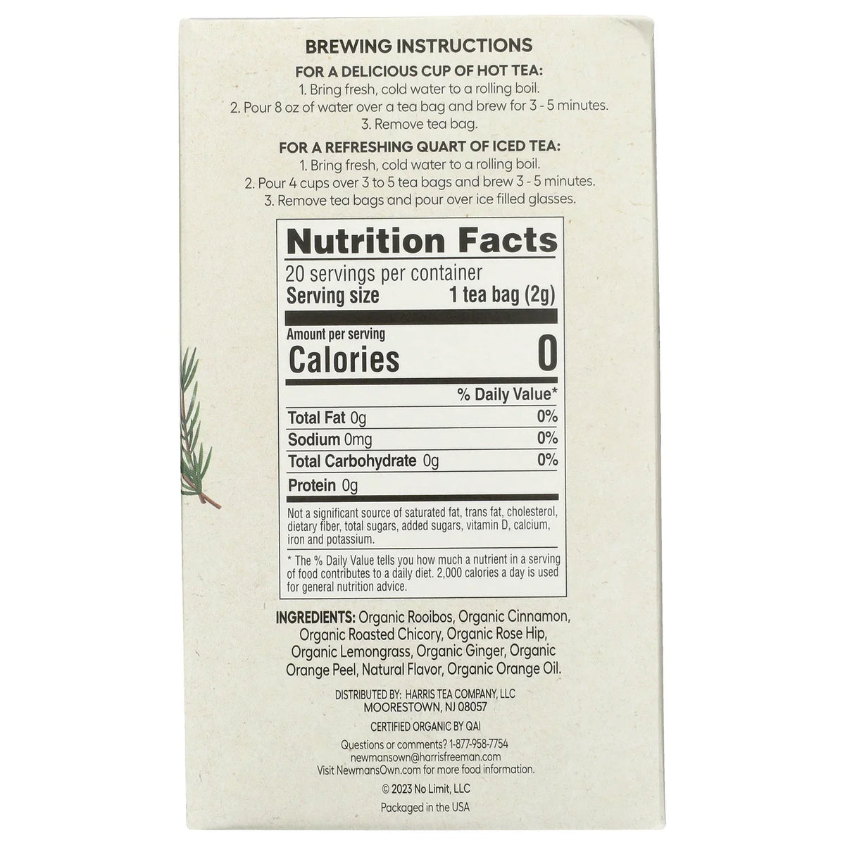Organic Herbal Tea - Sweet Cinnamon Spice